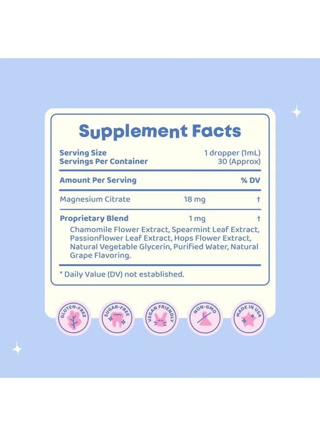 JoySpring Magnesium Citrate Liquid & Magnesium Glycinate for Kids - Sugar Gluten Free Magnesium for Kids - Liquid Magnesium Blend with L Theanine for Kids &... - Image 4